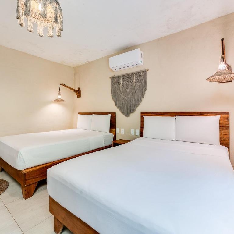 Hotel CasaBakal - A pie de Laguna - Bacalar - Estudio Cuádruple - Frente al lago - 5