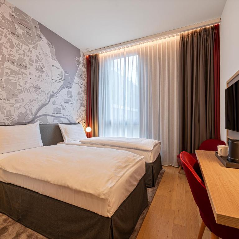 IntercityHotel Geneva - Chambre Lits Jumeaux - 1