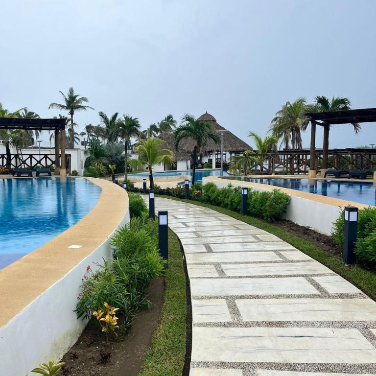 Acapulco diamante, club de playa privado, canchas pádel para 8 huéspedes - Apartamento - 60