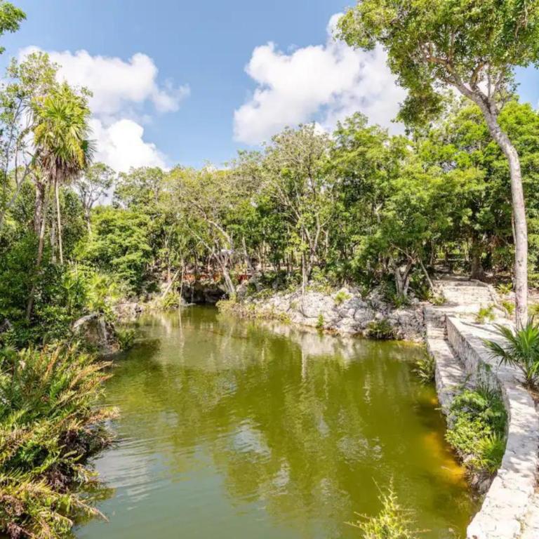 Departamento 5, Tulum Country Home, con Muelle de Pesca, Club de Playa, Alberca, Cenote y Campo de Golf, Contrata Day Pass Bahia Principe - Two-Bedroom Apartment - 41