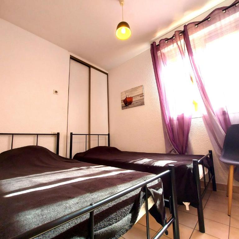 soleil catalan 150m mer ok chéques vacances animaux 1ere étage 6pers wifi parking - Appartamento con 2 Camere da Letto - 4
