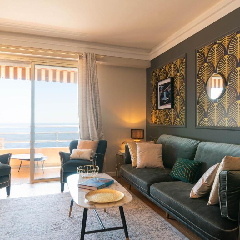 Luxury Monte Carlo- Seaview, Champagne & AC - Apartment mit 2 Schlafzimmern - 9