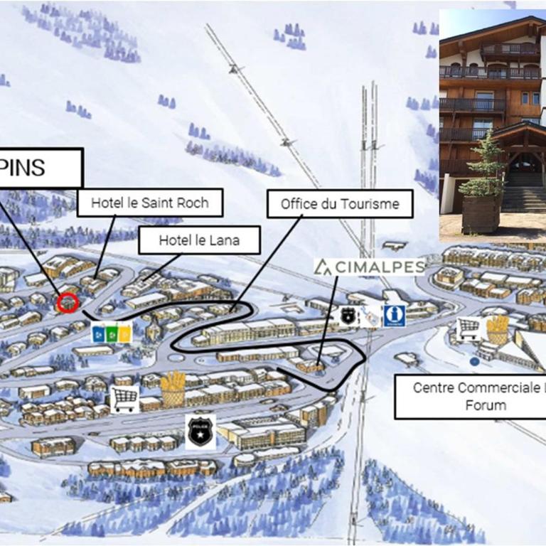 Appartement cosy à Courchevel 1850 avec sauna et parking - Appartement 2 Chambres - 4