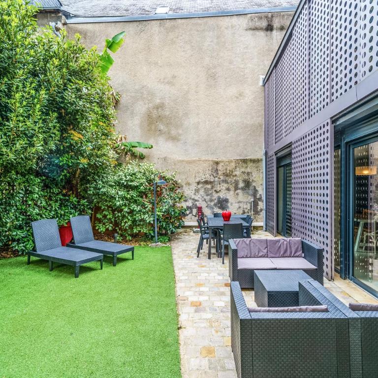 Maison d'architecte centre Tours jardin, climatisation, parking 5 p - Haus mit 3 Schlafzimmern - 25