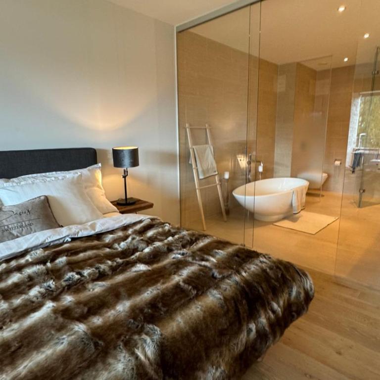 Alpine Luxury Apartment Davos with Spa Access to 5 Star Hotel - Apartment mit 2 Schlafzimmern - 2