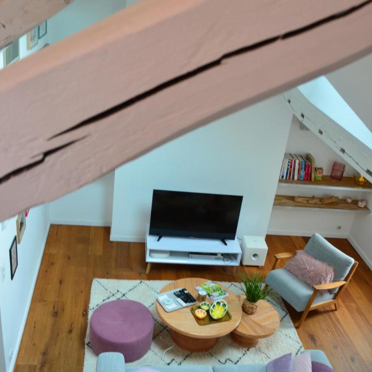 Grand loft 110m Cœur historique Angers et parking privé Rare - Appartement 2 Chambres - 2