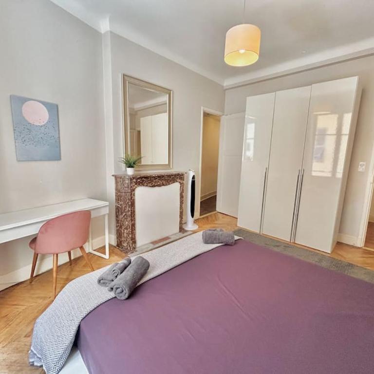 Charmant 3P en centre ville, spacieux et calme - Appartement 2 Chambres - 7