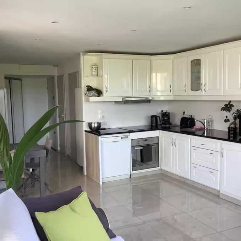 Studio 34m2 avec la terrasse 60m2, aperçu mer, parking, Clim, plage à 150 m,Wi-fi, piscine - Studio mit Terrasse - 12