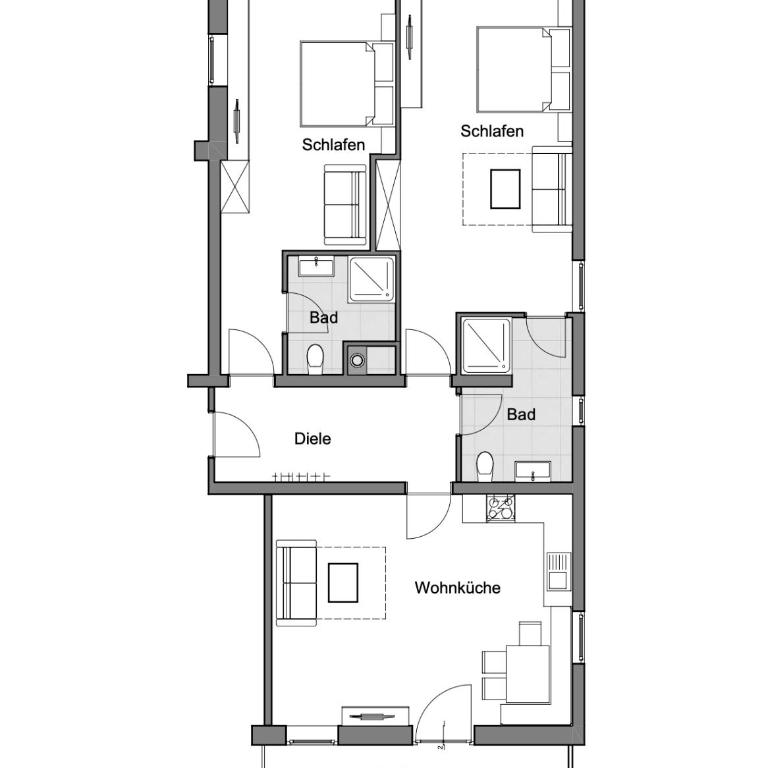 Apart Alpenrose Spiss - Apartment mit 2 Schlafzimmern und Balkon - 1