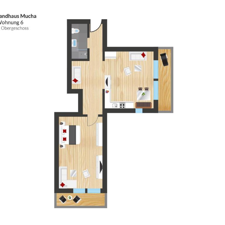 Landhaus Mucha - Ferienwohnungen - Superior Apartment mit 1 Schlafzimmer - 1