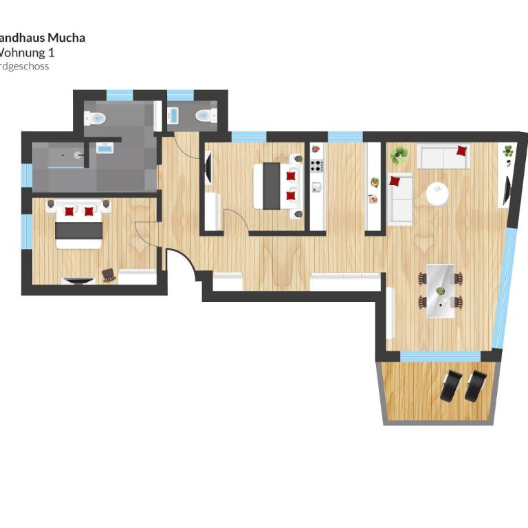 Landhaus Mucha - Ferienwohnungen - Superior Apartment - 8
