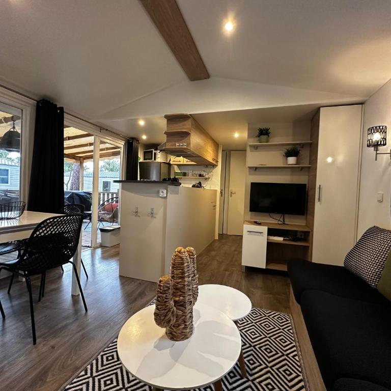 Grand Mobil Home Tout Confort pour 6 personnes - Camping Les Oyats 4 étoiles - Mobile Home - 3