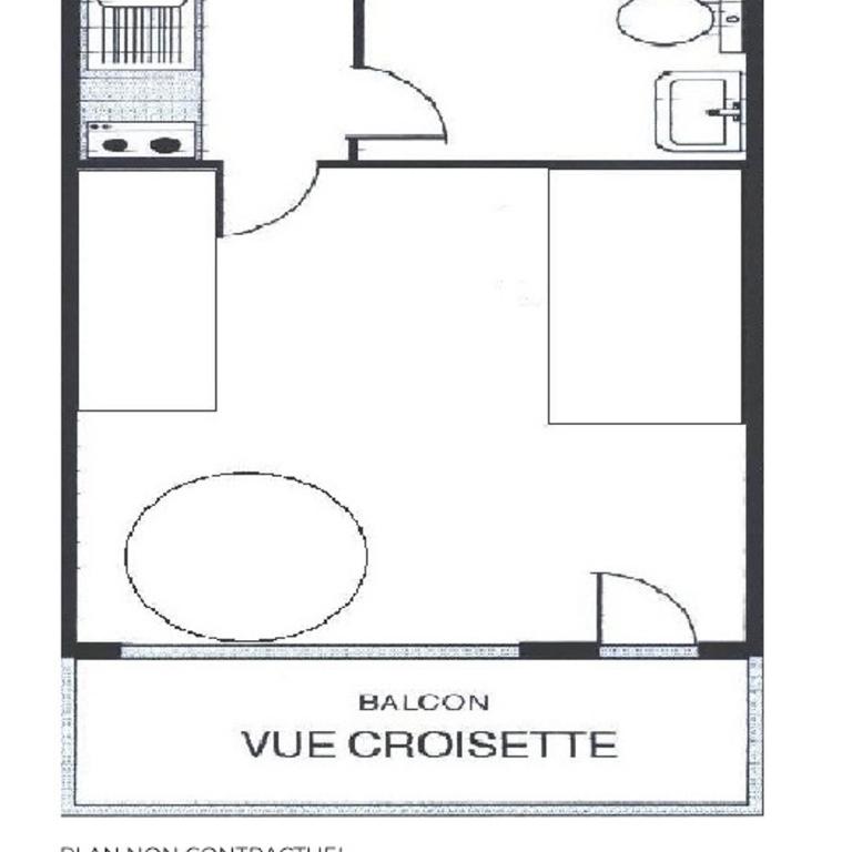 Studio cosy 3 pers, animaux admis, Les Menuires - FR-1-452-284 - Monolocale - 8