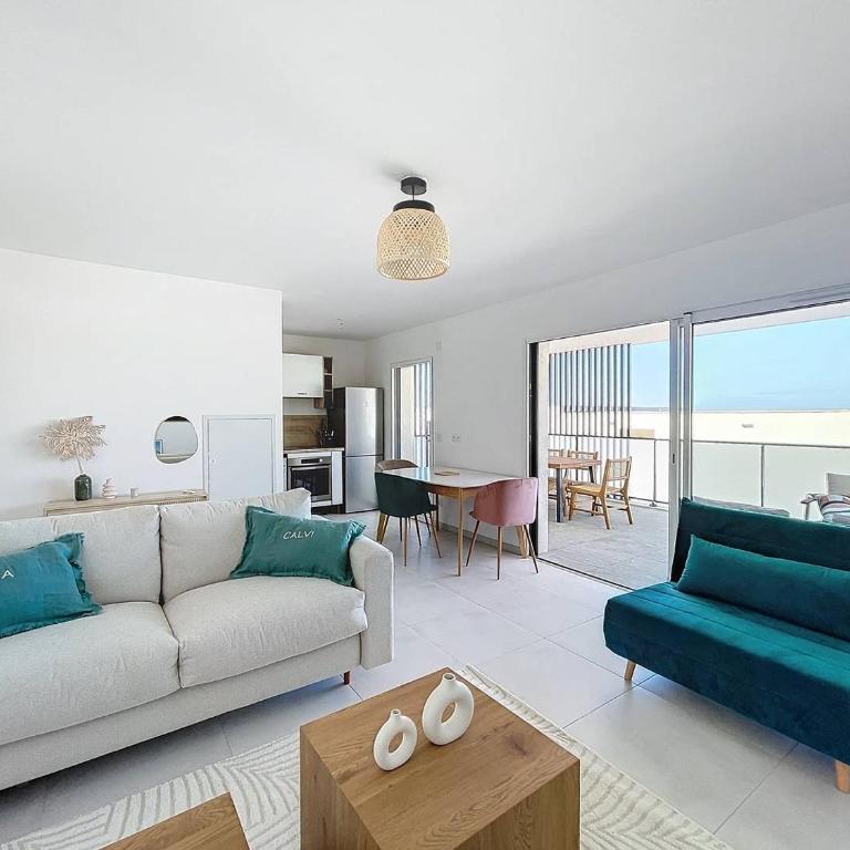 Appartement dans résidence avec piscine - Appartement 1 Chambre avec Terrasse - 1