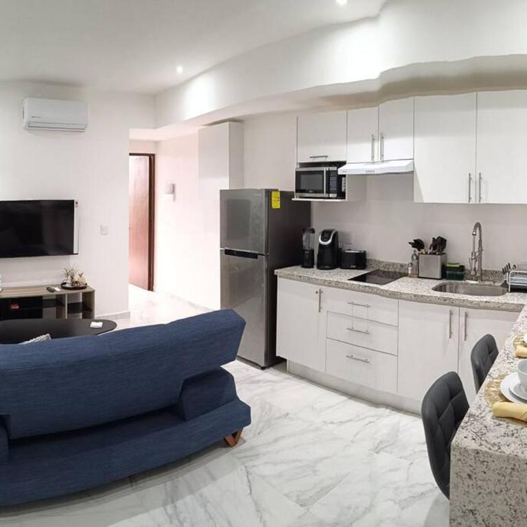 Depto Moderno 1BR gimnasio sauna jacuzzi y piscina rooftop - Apartamento de 1 dormitorio - 1