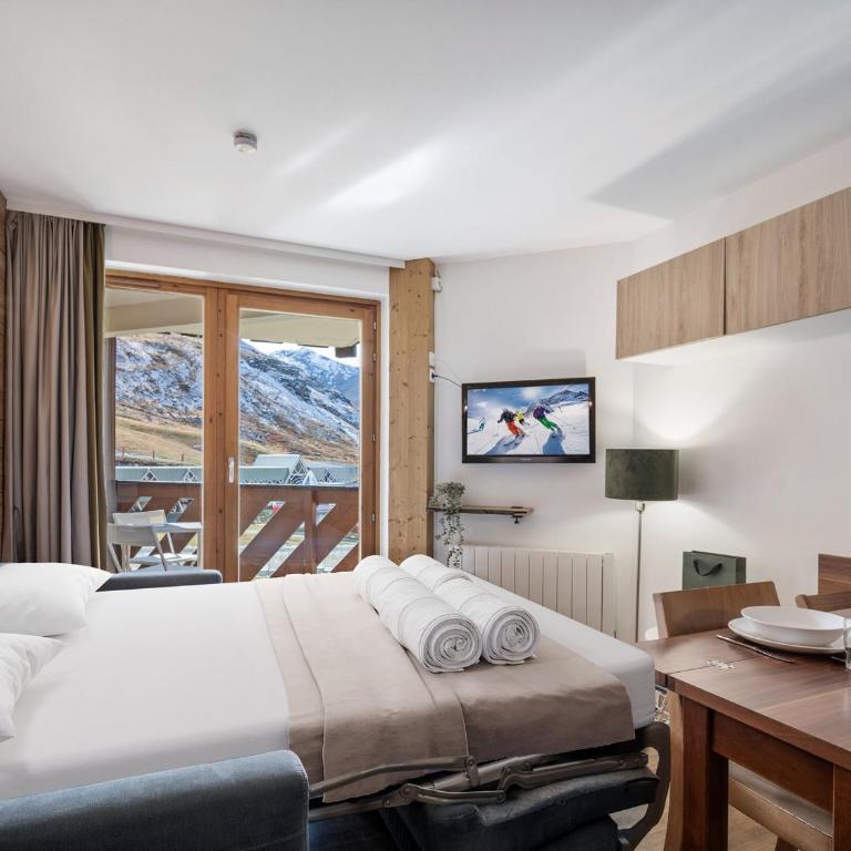 Val Thorens : Appartement moderne 4 pers avec parking et vue sur pistes - FR-1-640-66 - Appartamento - 4
