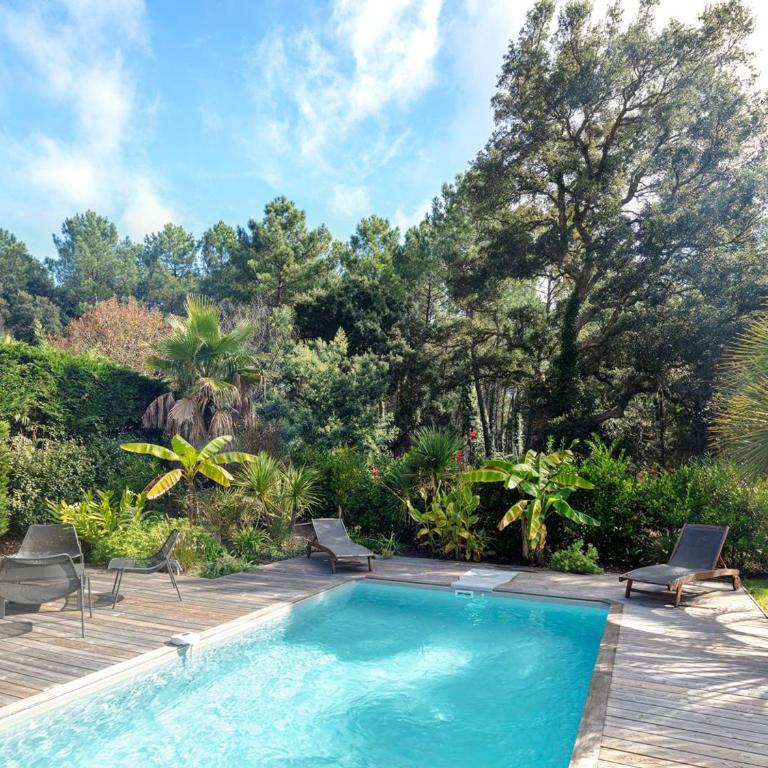 Villa avec piscine chauffée, jardin exotique, au calme proche plages et commerces, Capbreton - FR-1-791-17 - Villa - 6