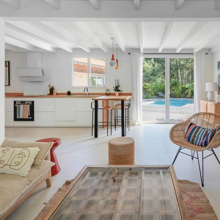 Villa avec piscine chauffée, jardin exotique, au calme proche plages et commerces, Capbreton - FR-1-791-17 - Villa - 7