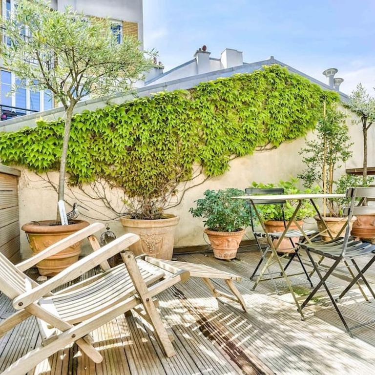 Montmartre, Patio! Sacré-Coeur! Stylish duplex! - Appartement 1 Chambre - 3