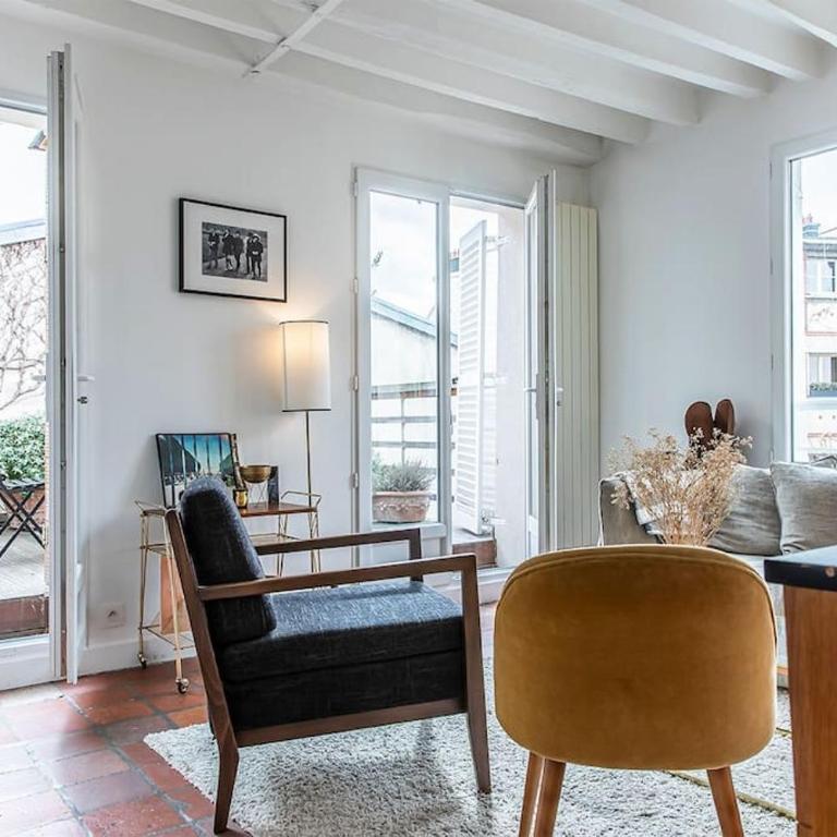 Montmartre, Patio! Sacré-Coeur! Stylish duplex! - Appartement 1 Chambre - 21
