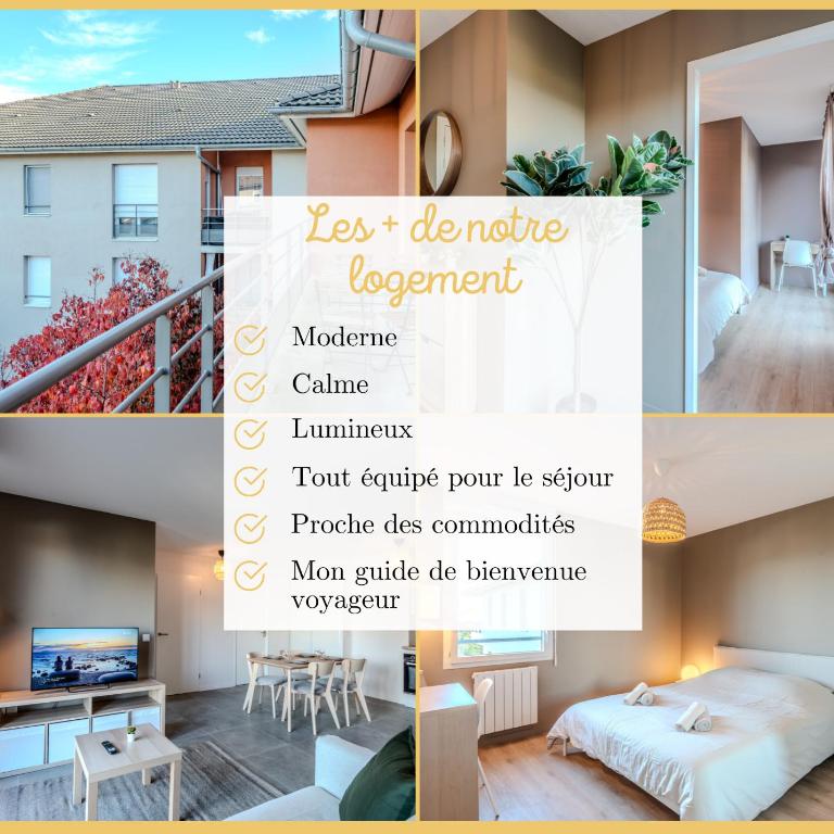 Chez Matias I T3 I Ville-la-Grand - Appartement 2 Chambres - 4