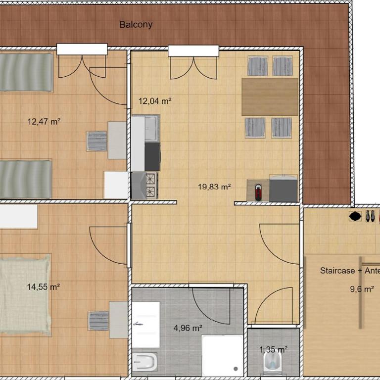 Haus Montis - Apartment mit 2 Schlafzimmern - 20