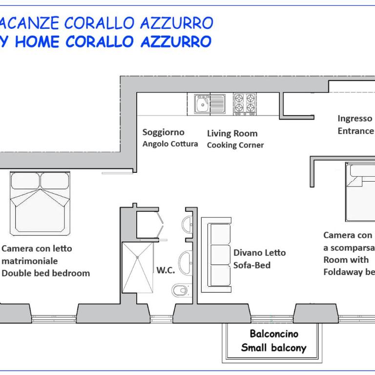 Appartamento incantevole Lido di Ostia- Corallo Azzurro - Appartamento con 2 Camere da Letto - 14