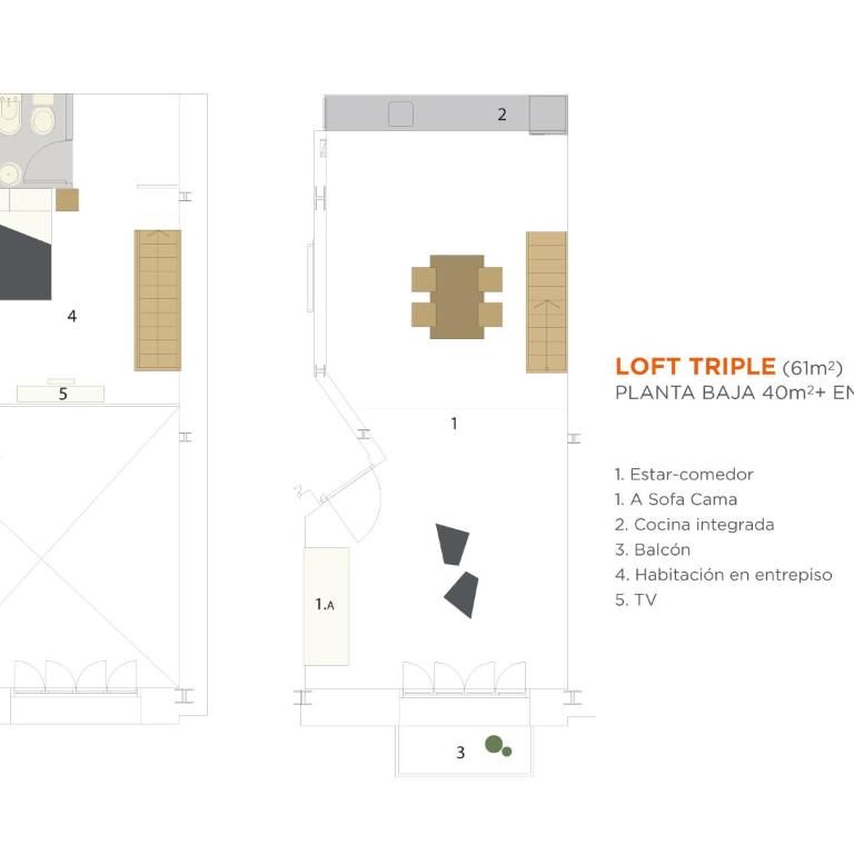 HTL 9 de Julio BsAs - Loft Triple - 8