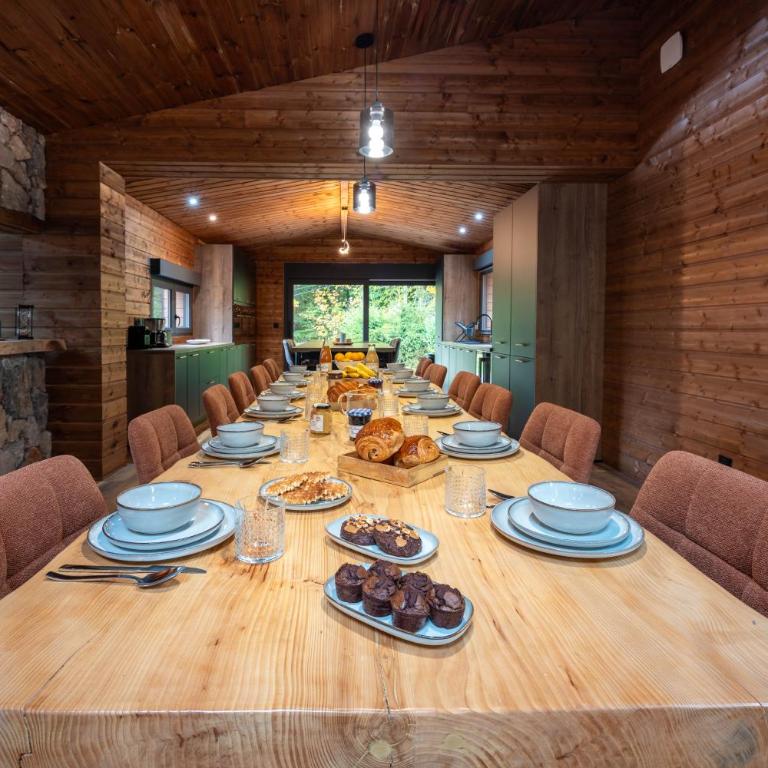 Chalet La Perle Verte, luxe, piscine, spa et sauna - Chalet - 23