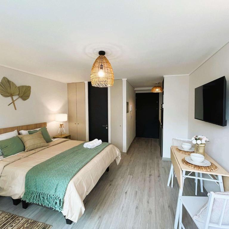 HOM I Moderno y Amplio Studio 2PAX Terraza Santiago - Estudio - 2
