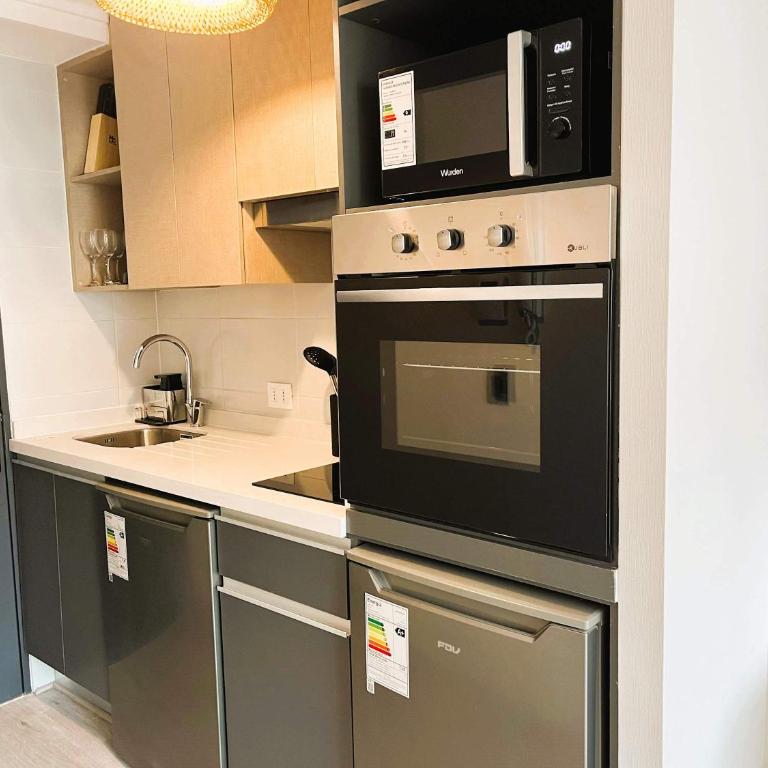 HOM I Moderno y Amplio Studio 2PAX Terraza Santiago - Estudio - 31
