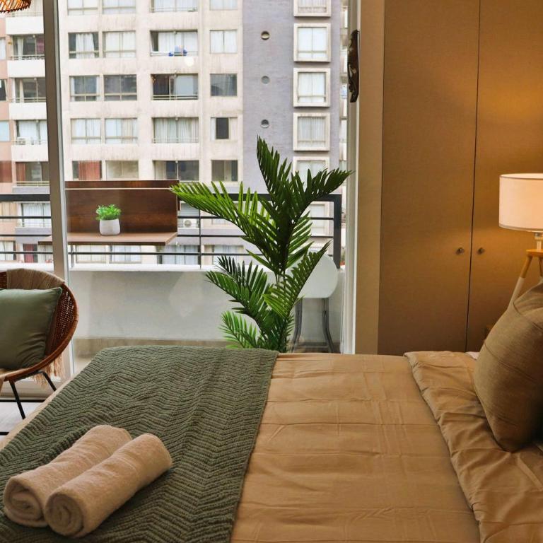 HOM I Moderno y Amplio Studio 2PAX Terraza Santiago - Estudio - 20