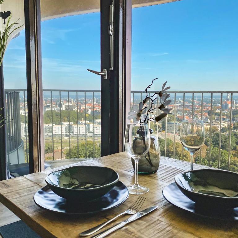 Studio an der Kongresshalle mit Blick über die Stadt - Apartment mit 1 Schlafzimmer - 1