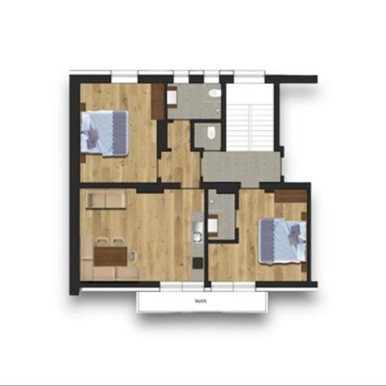 Apart Walser - Apartment mit 2 Schlafzimmern und Bergblick - 2