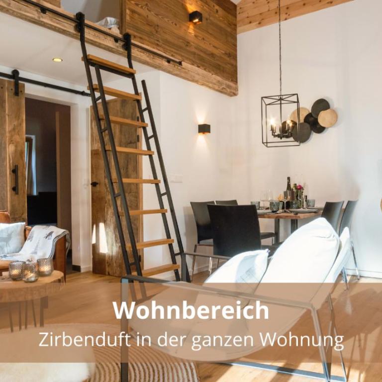 Chalet WaldHäusl luxuriöse Ferienwohnungen mit Sauna & Whirlpool, Kamin, Balkon oder Terrasse mit Bergblick - Deluxe Apartment - 6