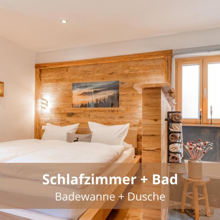 Chalet WaldHäusl luxuriöse Ferienwohnungen mit Sauna & Whirlpool, Kamin, Balkon oder Terrasse mit Bergblick - Deluxe Apartment - 1