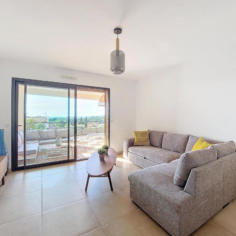 Appart, vue mer exceptionnelle à sanary, à pied 10mn criques et plage - Appartamento con 1 Camera da Letto, Balcone e Vista Mare - 6