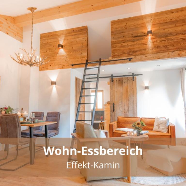 Chalet WaldHäusl luxuriöse Ferienwohnungen mit Sauna & Whirlpool, Kamin, Balkon oder Terrasse mit Bergblick - Superior Apartment mit Sauna - 3