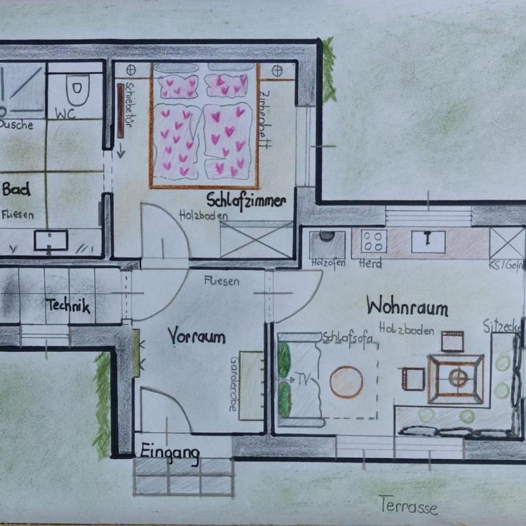Hütte Neuhaus - Haus mit 1 Schlafzimmer - 51
