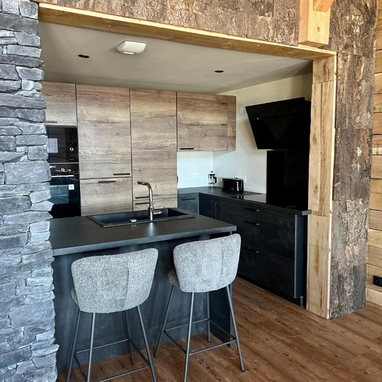 Nouveau chalet d'architecte Le Lauzaret sauna et jacuzzi Villard-Reculas - Chalet - 13