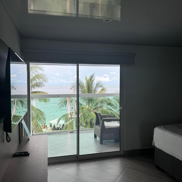 Hotel Molino de Viento - Habitación Doble Deluxe con balcón y vistas al mar - 2 camas - 13