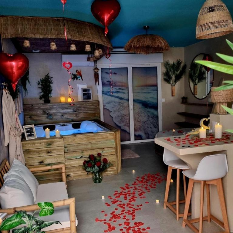 Les Spas de la Mer, Appart&Spa Aloha, 100m de la plage, Plein cœur du Grau - Appartamento con 1 Camera da Letto - 46