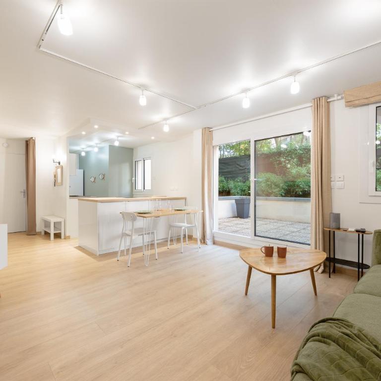T2 Calme absolu - Coeur Toulouse - Saint Cyprien - climatisation - Terrasse arborée - One-Bedroom Apartment - 3