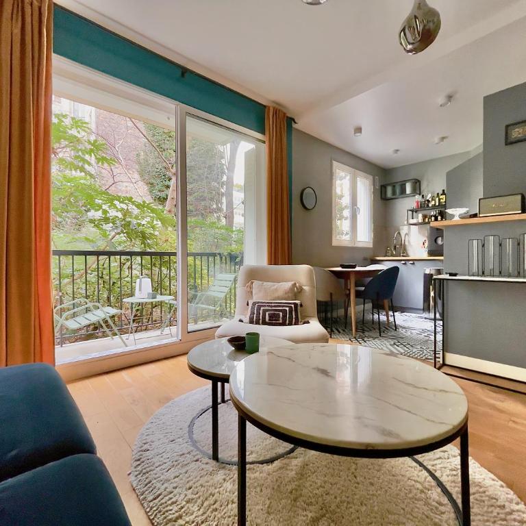 Superbe Appartement côté Jardin - Appartement 1 Chambre de Luxe - Vue sur Jardin - 2