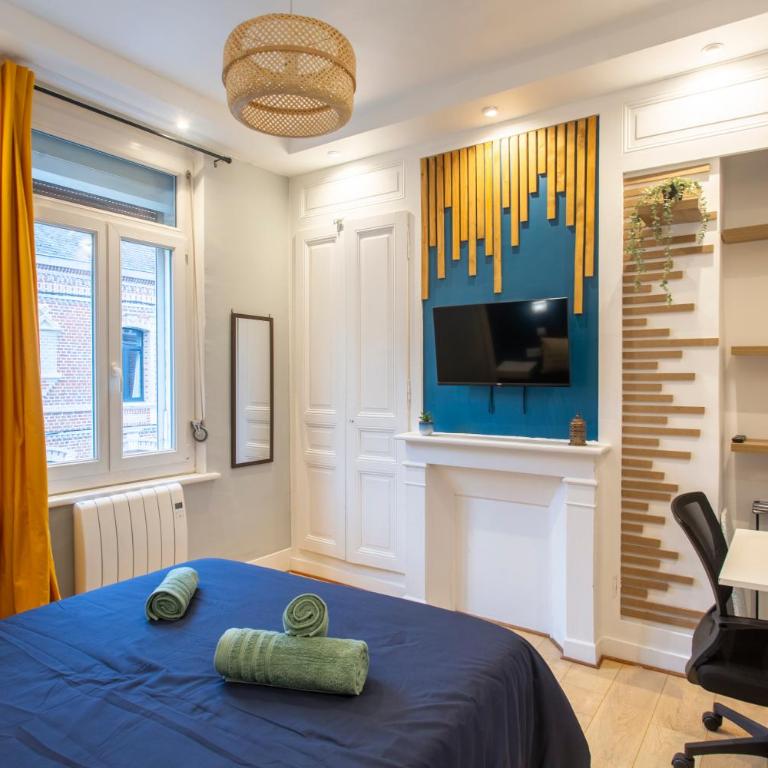 Le Jardin d'Amiens 2 pers 8 min Centre ville & Gare - Appartamento con 1 Camera da Letto - 4