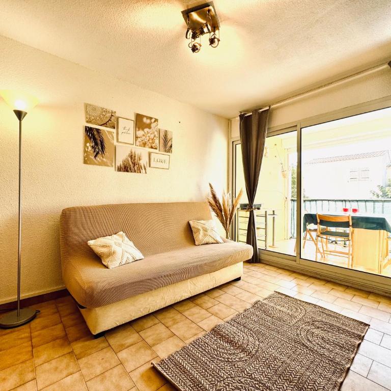 15 min à pieds de la mer- piscine privée- place de parking privée - Appartement 1 Chambre - 7