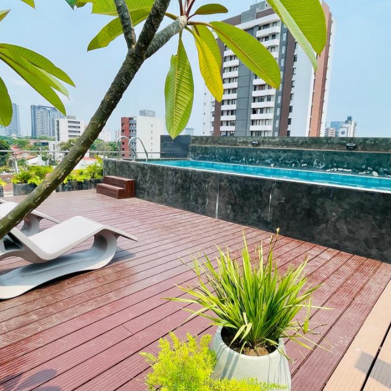 GOLD, Apartamento nuevo de 2 ambientes en Equipetrol cerca del Zoológico - Apartamento de 1 dormitorio - 5