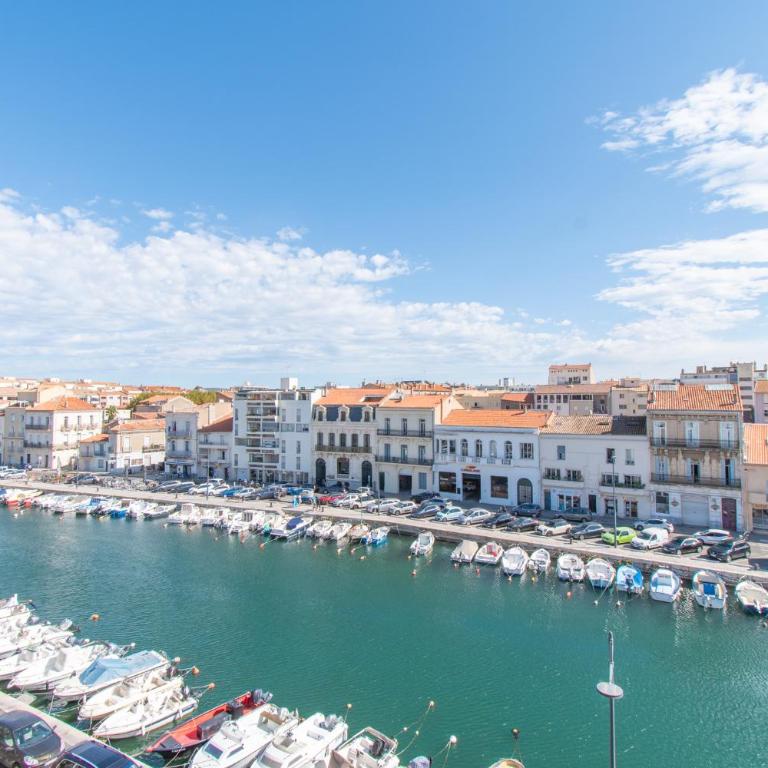 L'Appartement vue quai - proche de la gare & des halles de Sète - 3ème étage sans ascenseur - Apartment mit 3 Schlafzimmern - 1