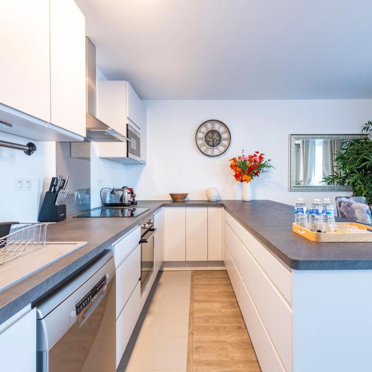 Le Cartier Appt F3, 7mn Disneyland, Parking,Terrace - Apartment mit 2 Schlafzimmern und Terrasse - 27