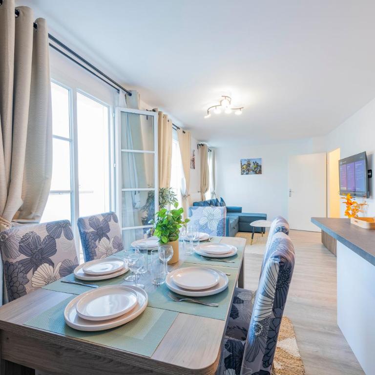 Le Cartier Appt F3, 7mn Disneyland, Parking,Terrace - Apartment mit 2 Schlafzimmern und Terrasse - 29